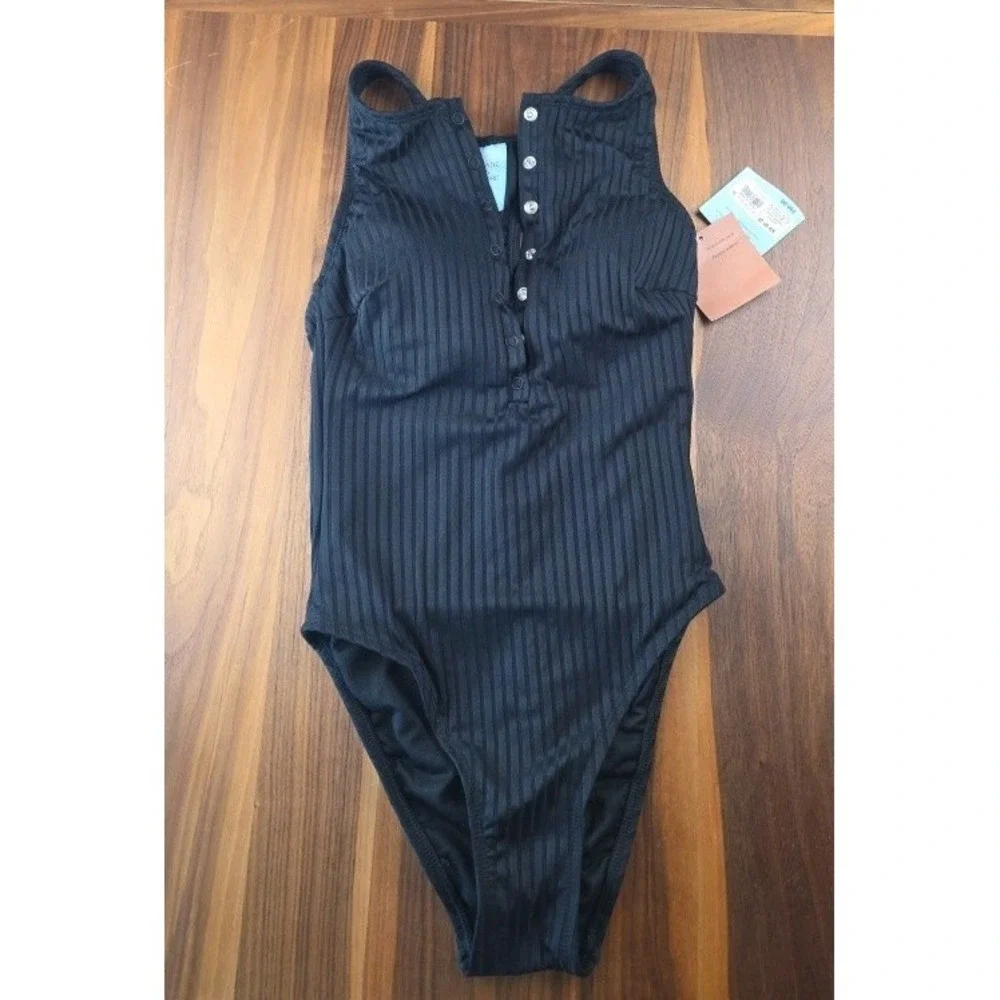Women's Ribbed One Piece Swimsuit - Shade & Shore SZ XS (273)